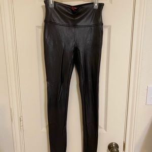 Spanx faux leather leggings Plus Zara leather pants
